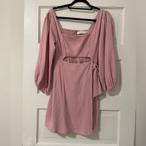 ASTR the label pink cut out dress size S
